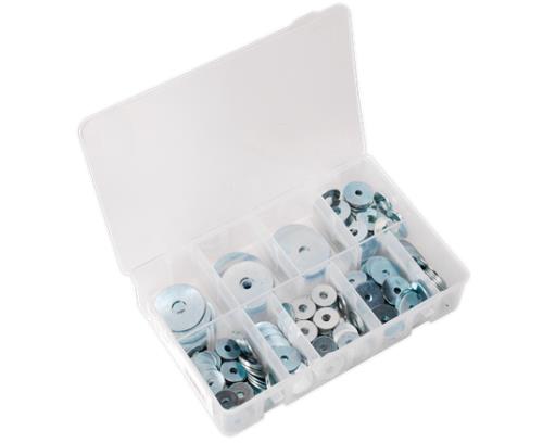 Sealey Repair Washer Assortment 240pc M5-M10 Metric Zinc Plated AB059RW - AB059RWImage1.jpg