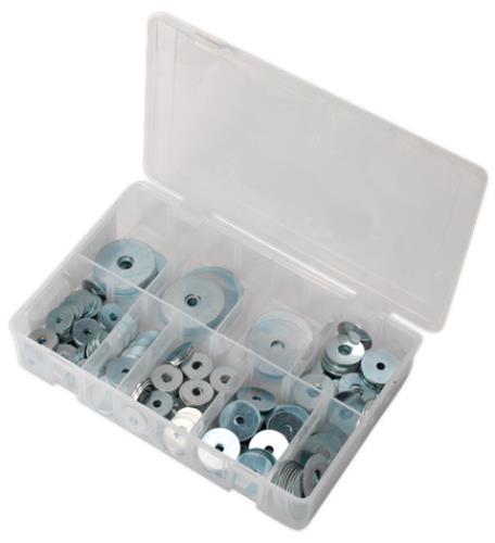 Sealey Repair Washer Assortment 240pc M5-M10 Metric Zinc Plated AB059RW - AB059RWImage4.jpg