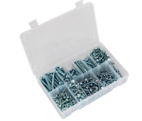 Sealey Self Drilling Screw Assortment 410pc Hex Head Zinc DIN 7504K AB061SDH - AB061SDHImage1.jpg