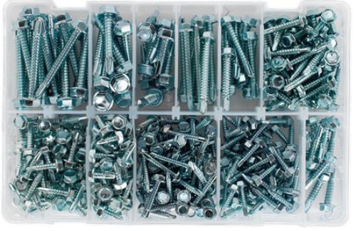 Sealey Self Drilling Screw Assortment 410pc Hex Head Zinc DIN 7504K AB061SDH - AB061SDHImage3.jpg