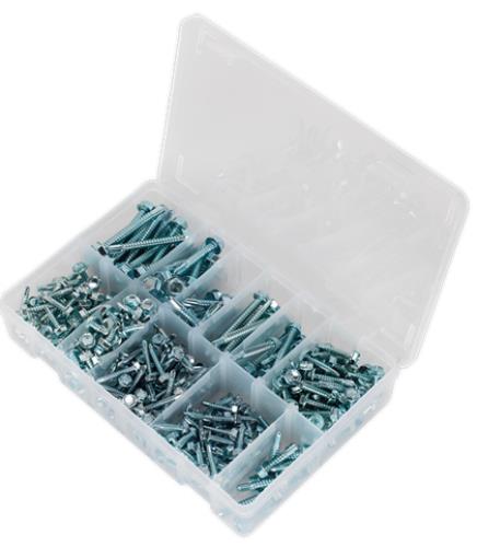 Sealey Self Drilling Screw Assortment 410pc Hex Head Zinc DIN 7504K AB061SDH - AB061SDHImage4.jpg