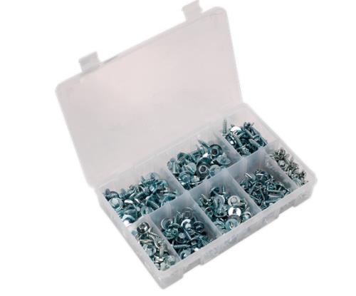 Sealey Acme Screw with Captive Washer Assortment 300pc Zinc BS 4174CZ AB067SM - AB067SMImage1.jpg