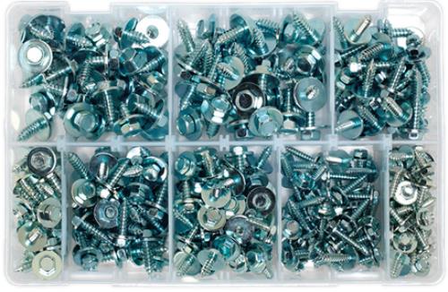 Sealey Acme Screw with Captive Washer Assortment 300pc Zinc BS 4174CZ AB067SM - AB067SMImage3.jpg