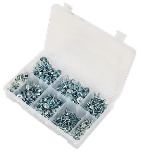 Sealey Acme Screw with Captive Washer Assortment 300pc Zinc BS 4174CZ AB067SM - AB067SMImage4.jpg