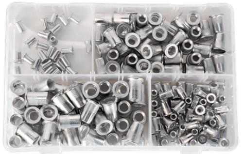 Sealey Threaded Insert (Rivet Nut) Assortment 200pc M4-M8 Splined Metric AB073TI - AB073TIImage3.jpg