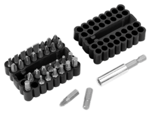 Sealey 33 Piece Bit and Magnetic Adaptor Set in rubber case AK110-SEA - AK110Image1.png