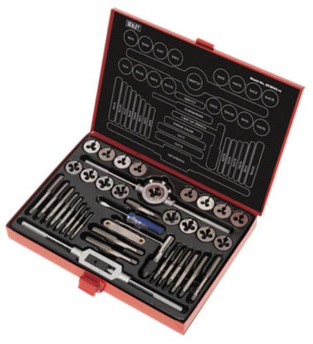 Sealey 40 Piece Tap & Die Set Split Dies - Metric Sizes: 3-12mm AK3040-SEA - AK3040Image2.jpg