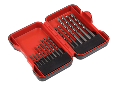 Sealey 15 Piece Masonry Drill Bit Set (3mm - 10mm) with case AK3715M-SEA - AK3715MImage1.png