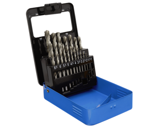 Sealey 19 Piece HSS Fully Ground Drill Bit Set (Ø1-10mm) AK47191-SEA - AK47191Image1.png