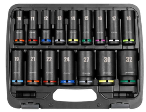 Sealey 16 Piece 1/2 Inch Square Drive Impact Socket Set Metric AK5818M-SEA - AK5818MImage2.png