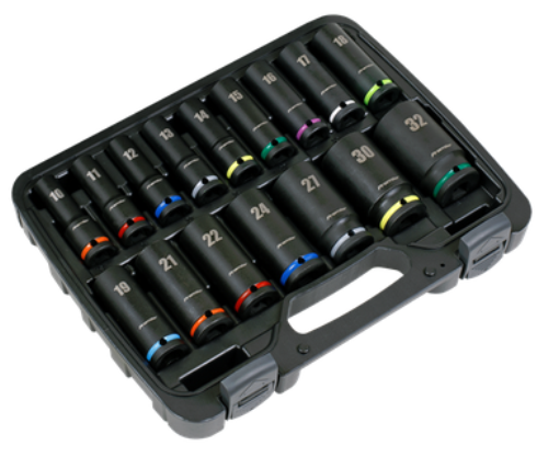 Sealey 16 Piece 1/2 Inch Square Drive Impact Socket Set Metric AK5818M-SEA - AK5818MImage3.png