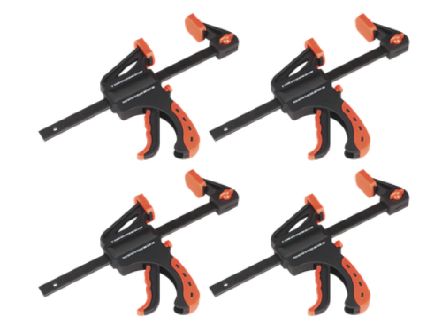 Sealey 4 Piece 150mm Ratchet Bar Clamp Set (Reversible Jaw) AK61014-SEA - AK61014Image1.png