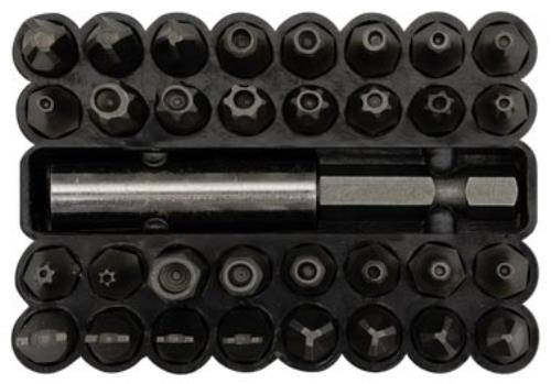 Sealey 33 Piece Security Bit and Magnetic Adaptor Set AK614-SEA - AK614Image2.jpg