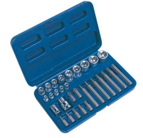 Sealey 30pc 1/4, 3/8 & 1/2Sq Drive TRX-Star* Socket & Bit Set AK619-SEA - AK619Image1.jpg