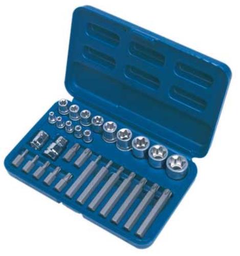 Sealey 30pc 1/4, 3/8 & 1/2Sq Drive TRX-Star* Socket & Bit Set AK619-SEA - AK619Image2.jpg