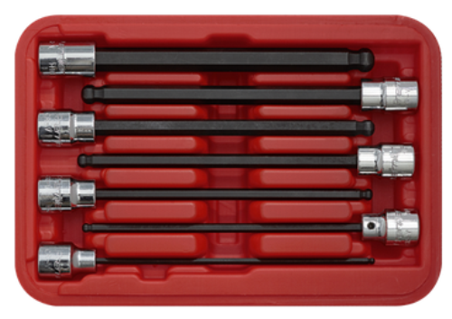 Sealey 7 Piece 3/8 Inch Sq Drive Ball-End Hex Socket Bit Set AK62257-SEA - AK62257Image3.png