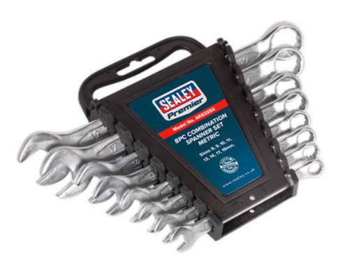 Sealey 8 Piece Metric Combination Spanner Set (Open-end/12-point) AK63252-SEA - AK63252Image2.jpg