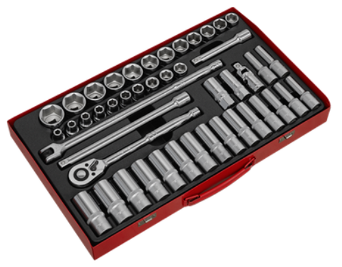 Sealey 46 Piece 1/2 Inch Socket Set (Standard / Deep) Metric AK6941-SEA - AK6941Image1.png