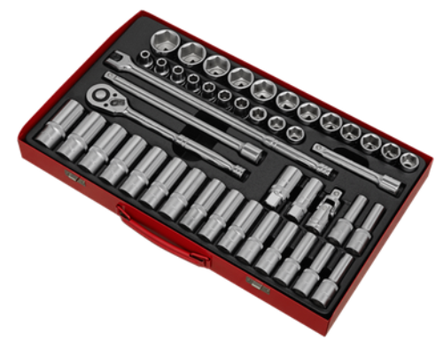 Sealey 46 Piece 1/2 Inch Socket Set (Standard / Deep) Metric AK6941-SEA - AK6941Image2.png