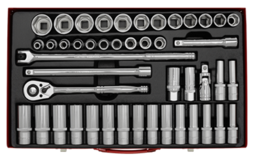 Sealey 46 Piece 1/2 Inch Socket Set (Standard / Deep) Metric AK6941-SEA - AK6941Image3.png