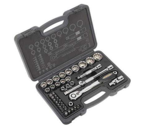 Sealey 42 Piece Total Drive Socket and Bit Set 1/2 Square Drive AK706-SEA - AK706Image1.jpg