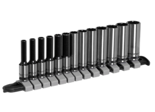 Sealey 13pc 1/4 Inch Sq Drive Deep Socket Set - Black Series AK7991-SEA - AK7991Image1.png