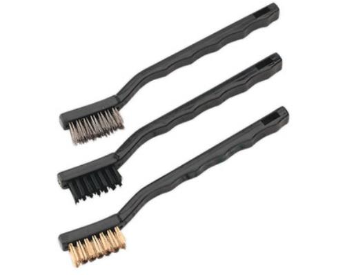 Sealey 3 Piece Miniature Wire Brush Set with hanging holes AK9791-SEA - AK9791Image1.jpg