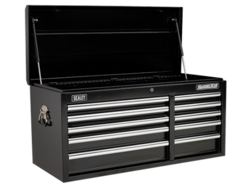 Sealey 10 Drawer Topchest with Ball-Bearing Slides - Black AP41110B-SEA - AP41110BImage1.png