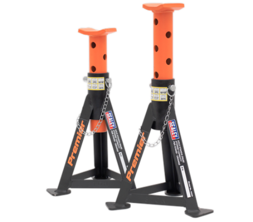 Sealey Axle Stands (Pair) 3 Tonne Capacity per Stand - Orange AS3O-SEA - AS3OImage1.png