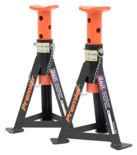 Sealey Axle Stands (Pair) 3 Tonne Capacity per Stand - Orange AS3O-SEA - AS3OImage3.png