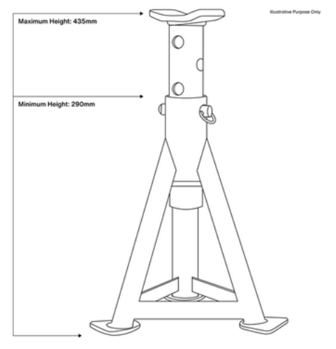 Sealey Axle Stands (Pair) 3 Tonne Capacity per Stand - Orange AS3O-SEA - AS3OImage4.png