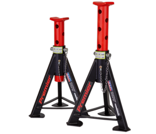 Sealey Axle Stands (Pair) 6 Tonne Capacity per Stand - Red AS6R-SEA - AS6RImage1.png