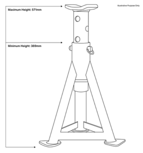 Sealey Axle Stands (Pair) 6 Tonne Capacity per Stand - Red AS6R-SEA - AS6RImage4.png