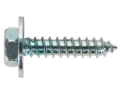 Sealey Acme Screw with Captive Washer #8 x 3/4" Zinc 100x ASW8 - ASW8Image1.jpg