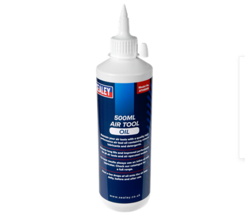 Sealey Air Tool Oil 500ml with mineral lubricants / detergents ATO500S-SEA - ATO500SImage1.png