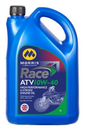 Morris Lubricants Race ATV 10W-40 4-STROKE ENGINE OIL 4 Litres ATV004-MOR - ATV004.jpg