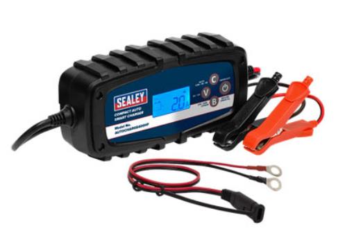 Sealey 4A 9-Cycle 6/12V Compact Smart Charger & Maintainer AUTOCHARGE400HF-S - AUTOCHARGE400HFImage1.jpg