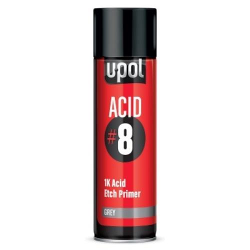 U-Pol ACID#8 1K Acid Etch Primer Grey 450ml Aerosol ACID/AL - Acid8EtchPrimer.jpg