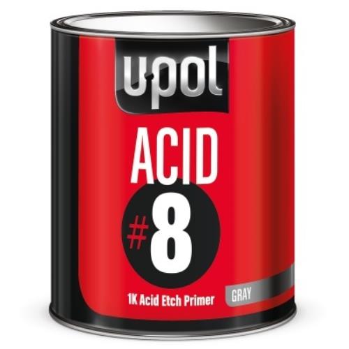 U-Pol ACID#8 1K Acid Etch Primer 1 Litre Tin Grey ACID/1 - Acid8EtchPrimer1LitreTin.jpg