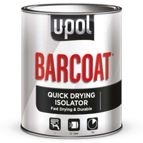 U-Pol BARCOAT Quick Drying Isolator 1 Litre Tin Yellow BAR/1 - BARCOATQuickDryingIsolator.jpg