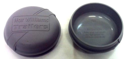 BTP Trailer Dust Cap Grey PVC Ifor Williams SFL drums BCAP0576BTP - BCAP0576.jpg