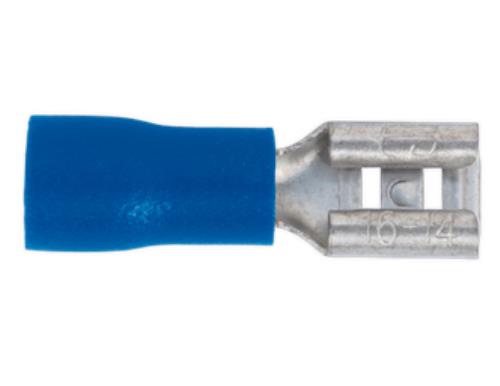 Sealey Push-On Terminal 4.8mm Female Blue Pack of 100 BT19 - BT19Image1.jpg