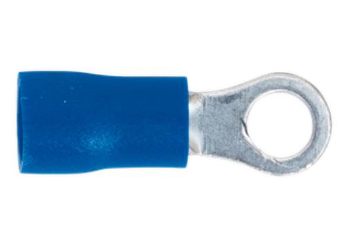 Sealey Easy-Entry Ring Terminal Ø4.3mm (4BA) Blue Pack of 100 BT24 - BT24Image1.jpg