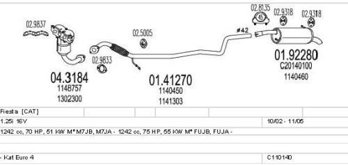 MTS Exhaust Vauxhall Astra Zafira Exhaust Pipe Front Section 01.22780-MTS - C110140.jpg