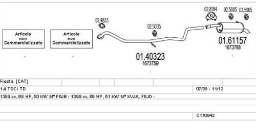MTS Exhaust End Silencer Ford Fiesta Back Box 01.61157-MTS - C110842.jpg
