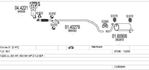 MTS Exhaust Exhaust Pipe Vauxhall Corsa / Opel Corsa 01.40279-MTS - C250944.jpg