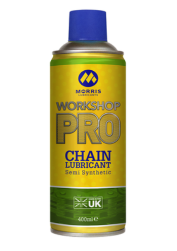 Morris Workshop Pro Semi-synthetic Chain Lubricant 400ml CCL400-MOR - CCL_400_2abc-8v.png