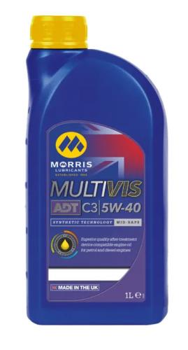 Morris Lubricants Multivis ADT C3 5W-40 Engine Oil 1 Litre CFF001-MOR - CFF001.jpg