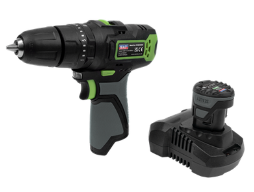 Sealey 10.8V 2Ah SV10.8 Series Ø10mm Cordless Combi Drill Kit CP108VDD-SEA - CP108VDDImage1.png