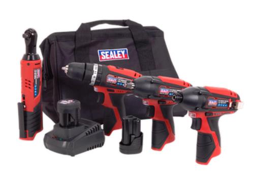 Sealey 4 x 12V Cordless Power Tool Combo Kit CP1200COMBO - CP1200COMBOImage1.jpg